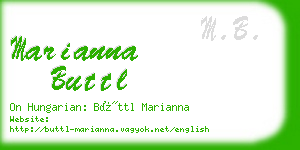 marianna buttl business card